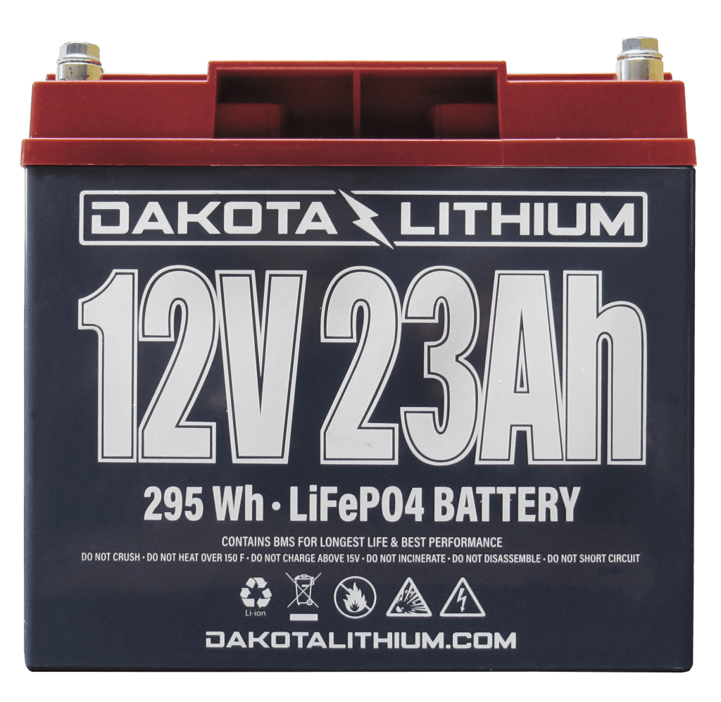 Dakota Lithium 12v 23Ah Battery - Half the Weight & Twice the Power