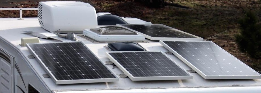 Solar panel size chart for RV camper motorhome