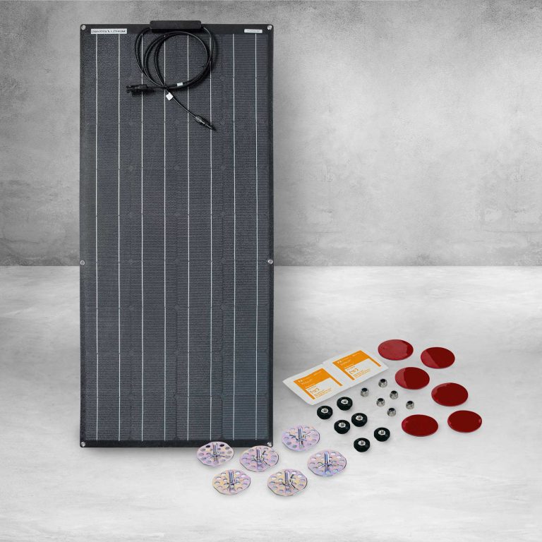 Dakota Lithium 100-Watt Flexible Marine Solar Panel Kit