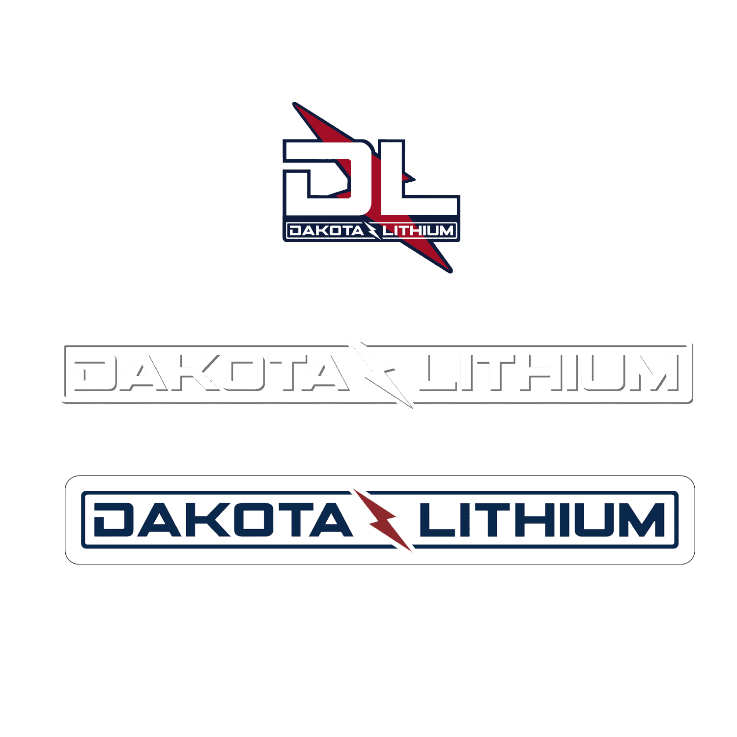24″ Transfer Decal + 5.5″ and 3″ Logo Sticker – Dakota Lithium