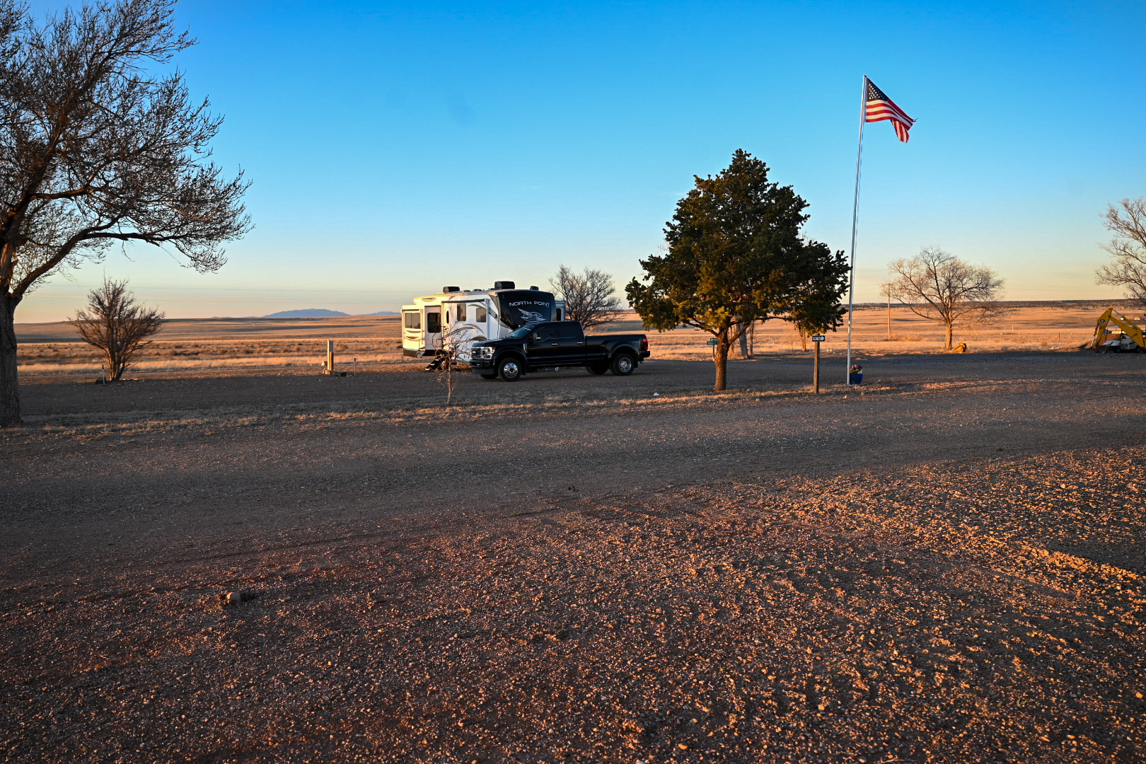 Camping spot in the middle of nowhere