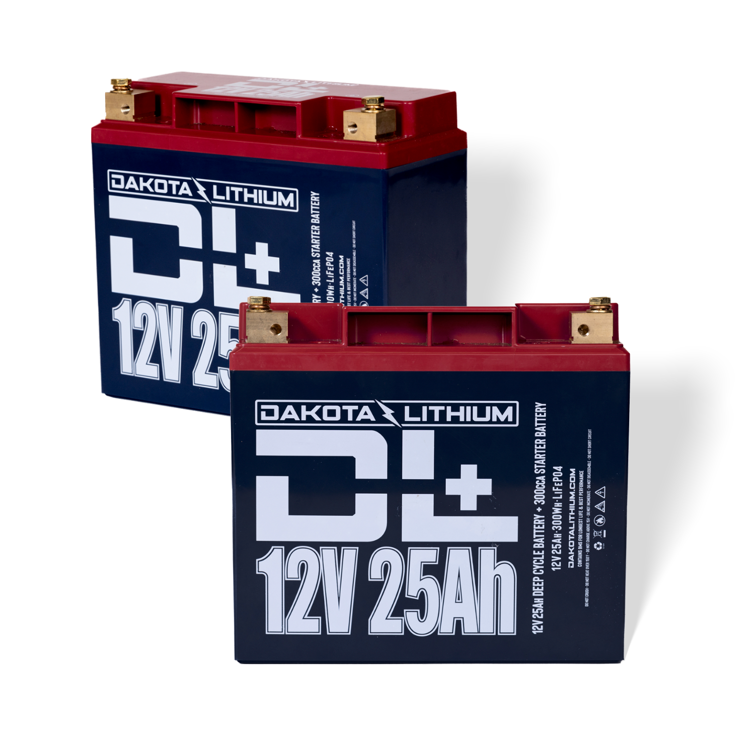 DL+ 12V 25Ah LiFePO4 Battery Twin Pack