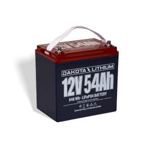 12V 54Ah Deep Cycle LiFePO4 Electronics Battery