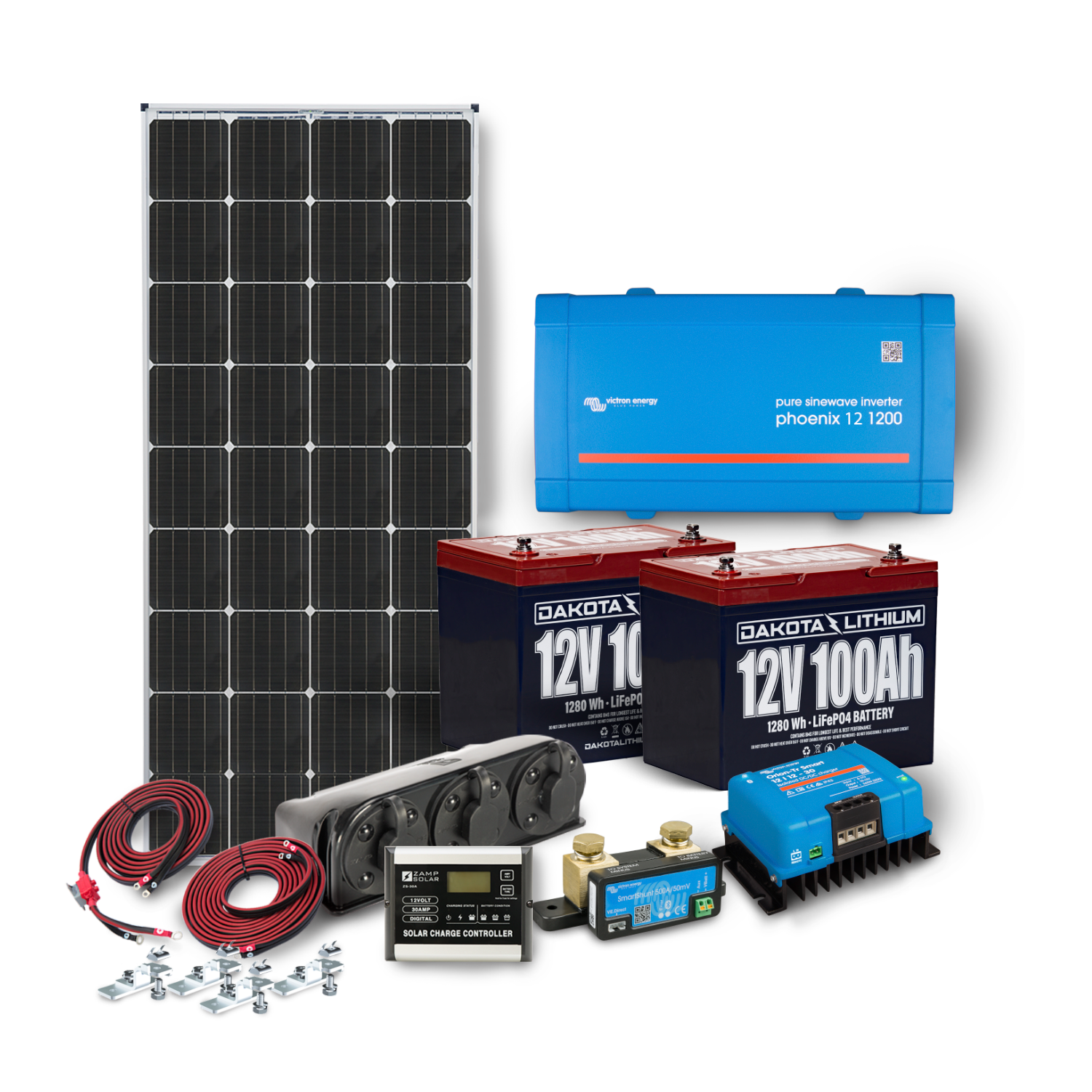 Dakota Lithium & Zamp Solar 12v 200Ah Off-Grid Power System