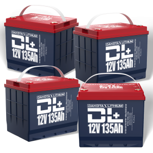 DL+ 48V 135Ah Dual Purpose Golf Cart Battery Set
