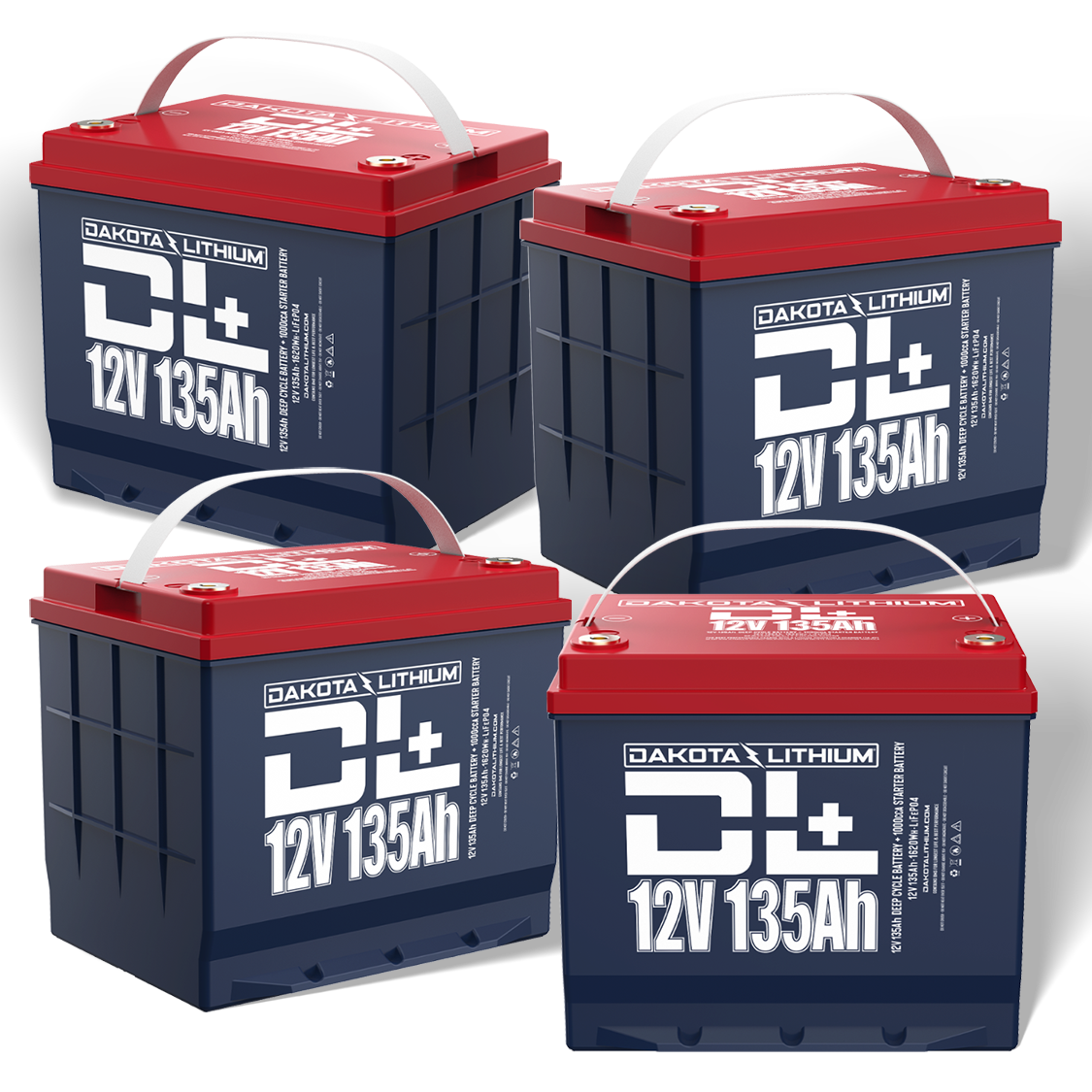 DL+ 48V 135Ah Dual Purpose Golf Cart Battery Set